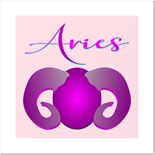 Astrology Zodiac Sign Aries Posters and Art